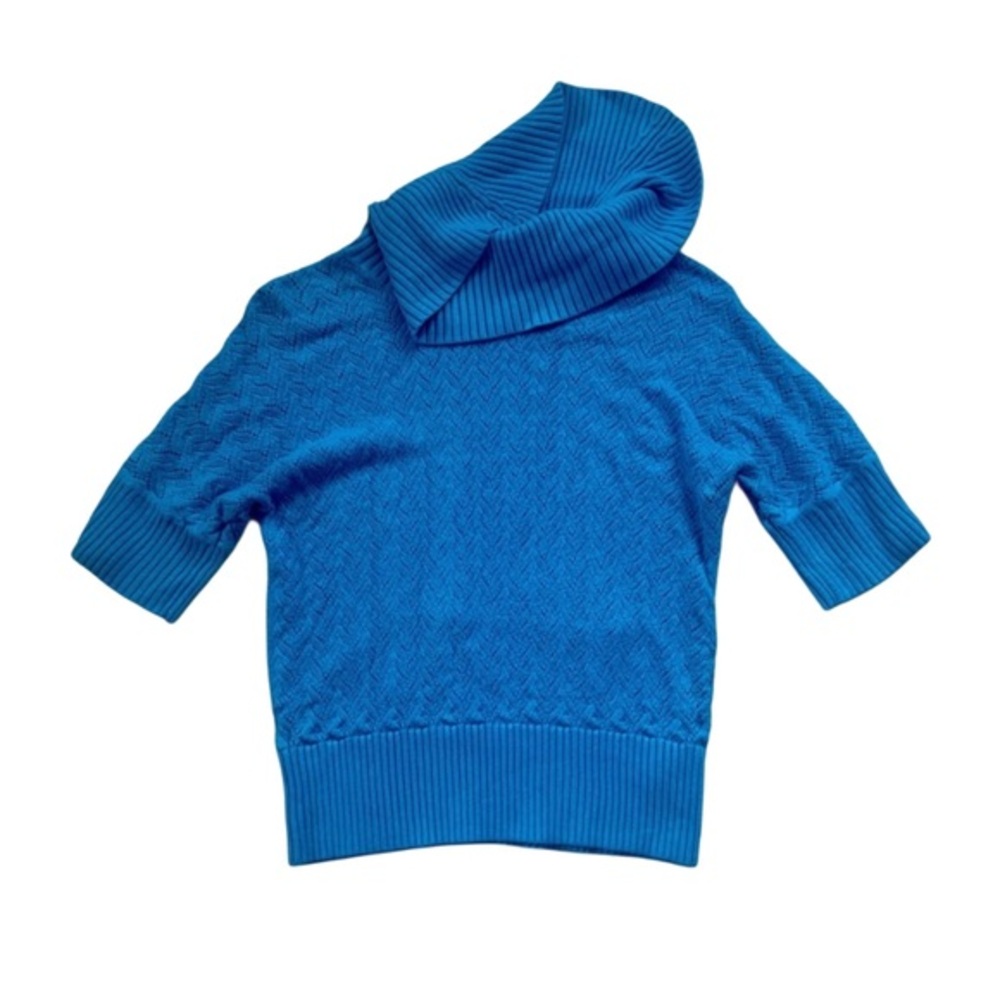MICHAEL Michael Kors Teal Cowl Turtle  Neck Sweater